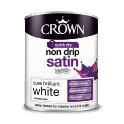 CROWN Non Drip Satin - Nenutekantys pusiau matiniai dažai